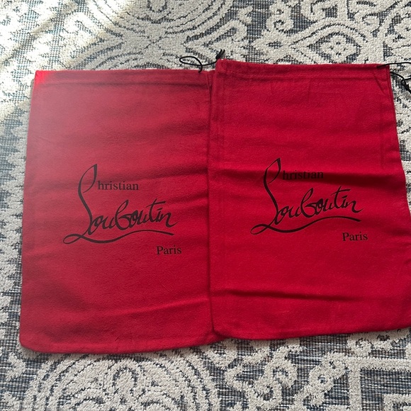 Christian Louboutin Signature Red Dust Bags - Picture 1 of 3